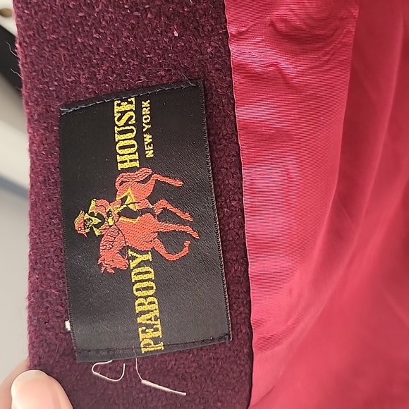 Beautiful maroon long vintage coat - Picture 5 of 7